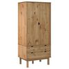 vidaXL Wardrobe "OTTA" 76,5x53x172 cm Solid Wood Pine