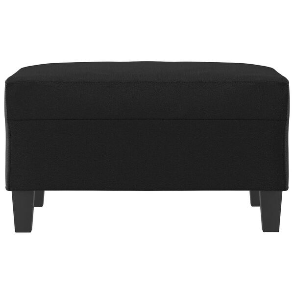 vidaXL Footstool Black 70x55x41 cm Faux Leather