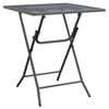 vidaXL Garden Table 60x60x72 cm Expanded Metal Mesh Anthracite