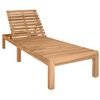 vidaXL Sun Lounger Solid Teak Wood