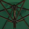 vidaXL Garden Parasol with LED Lights Green 200x211 cm Aluminium