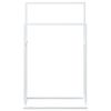 vidaXL Freestanding Towel Rack White 48x24x78.5 cm Iron