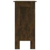 vidaXL Bar Table with Shelf Smoked Oak 102x50x103.5 cm Engineered Wood