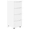 vidaXL Storage Cabinet White 40 x 48 x 105 cm Engineered Wood