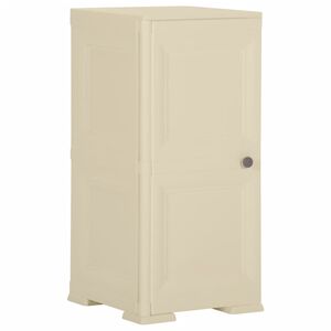 vidaXL Plastic Cabinet 40x43x85.5 cm Wood Design Angora White