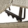 vidaXL Sun Lounger with Cushion Grey Poly Rattan