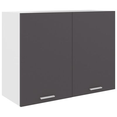 vidaXL Hanging Cabinet Grey 80x31x60 cm Engineered Wood