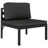 vidaXL 10 Piece Garden Lounge Set with Cushions Aluminium Anthracite
