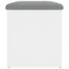 vidaXL Storage Bench White 62x42x45 cm Engineered Wood