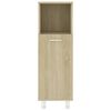 vidaXL Bathroom Cabinet Sonoma Oak 30x30x95 cm Engineered Wood