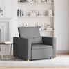 vidaXL Pull out Sofa Bed Single Dark grey 90 x 165 x 87 cm Fabric