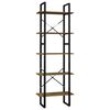 vidaXL 5-Tier Book Cabinet Brown 60x30x175 cm Pinewood