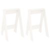 vidaXL Stools 2 pcs White 40x40x60 cm Solid Wood Pine