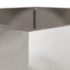 vidaXL Planter Silver 32x29x75 cm Stainless Steel