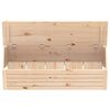 vidaXL Storage Box 109x36.5x33 cm Solid Wood Pine