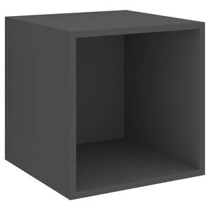 vidaXL Wall Cabinet | Grey | Engineered wood | 37 cm cubed | Wall mounting