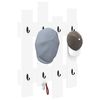 vidaXL Wall-Mounted Coat Rack White 60 x 3 x 82 cm Engineered wood