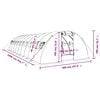 vidaXL Greenhouse with Steel Frame Green 40 m² 10x4x2 m