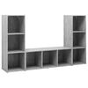 vidaXL | TV Cabinet | 3 pcs 37 x 35 x 107.5 cm