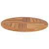 vidaXL Table Top Solid Teak Wood Round 2.5 cm 70 cm