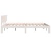 vidaXL Bed Frame without Mattress White 135x190cm Double