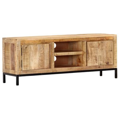 vidaXL TV Cabinet 118x30x45 cm Solid Mango Wood