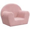 vidaXL Kids' Sofa Pink Soft Plush