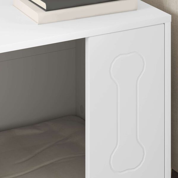 vidaXL Dog House White 44 x 42 x 49 cm Engineered Wood