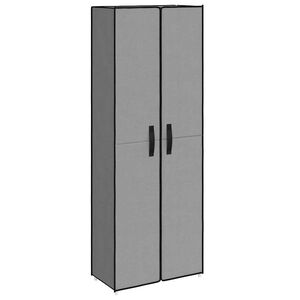 vidaXL Shoe Cabinet Grey 60x30x166 cm Fabric