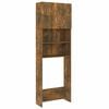 vidaXL Washing Machine Cabinet Smoked Oak 64x25.5x190 cm