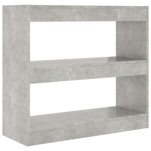 vidaXL Book Cabinet | Concrete Grey | Engineered Wood | Medium | Book Cabinet