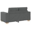 vidaXL Sofa 3 pcs Dark Grey 221 x 80 x 80 cm Fabric