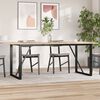 vidaXL Dining Table Legs O-Frame 160x80x73 cm Steel