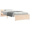 vidaXL Bed Frame without Mattress Solid Wood 90x190 cm Single Single