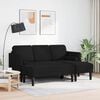 vidaXL Sofa Set with Cushion 2 pcs Black Polyester