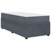 vidaXL Bed Frame with Mattress Dark Grey 90 x 190 cm Fabric