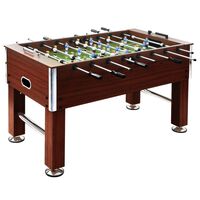 vidaXL Football Table Steel 60 kg 140x74.5x87.5 cm Brown