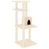 vidaXL Cat Tree with Sisal Scratching Posts Cream 123 cm