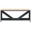 vidaXL Firewood Rack with Wooden Top Anthracite 100.5x35.5x40 cm