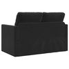 vidaXL Floor Sofa Bed 2-in-1 Black 122x204x55 cm Velvet