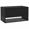 vidaXL Outdoor Cushion Box Black 100x55x55,5 cm Poly Rattan