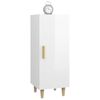 vidaXL Sideboard High Gloss White 34.5x34x90 cm Engineered Wood