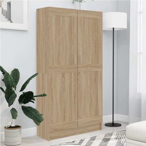 vidaXL Book Cabinet Sonoma Oak 82,5x30,5x150 cm Engineered Wood