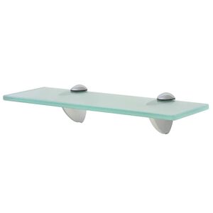 vidaXL Floating Shelf | Clear | Tempered glass, Zinc alloy | 30x20 cm