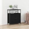 vidaXL Sideboard Black Oak 70 x 30 x 80 cm Engineered Wood