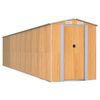 vidaXL Garden Shed Light Brown 192x855x223 cm Galvanised Steel