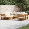 vidaXL 10 Piece Garden Lounge Set with Cushions Solid Wood Acacia