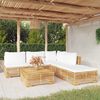 vidaXL 6 Piece Garden Lounge Set with Cushions Solid Teak Wood