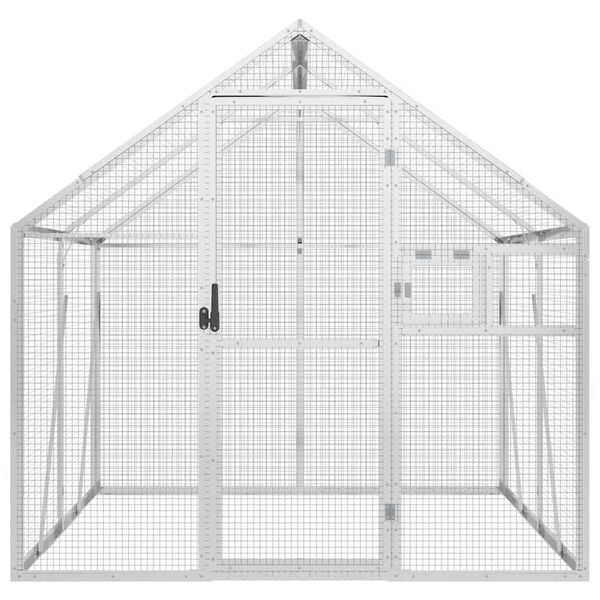 vidaXL Aviary Silver 1.79x2x1.85 m Aluminium