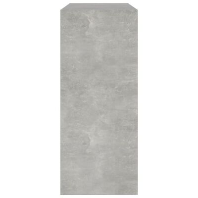 vidaXL Book Cabinet/Room Divider Concrete Grey 80x30x72 cm